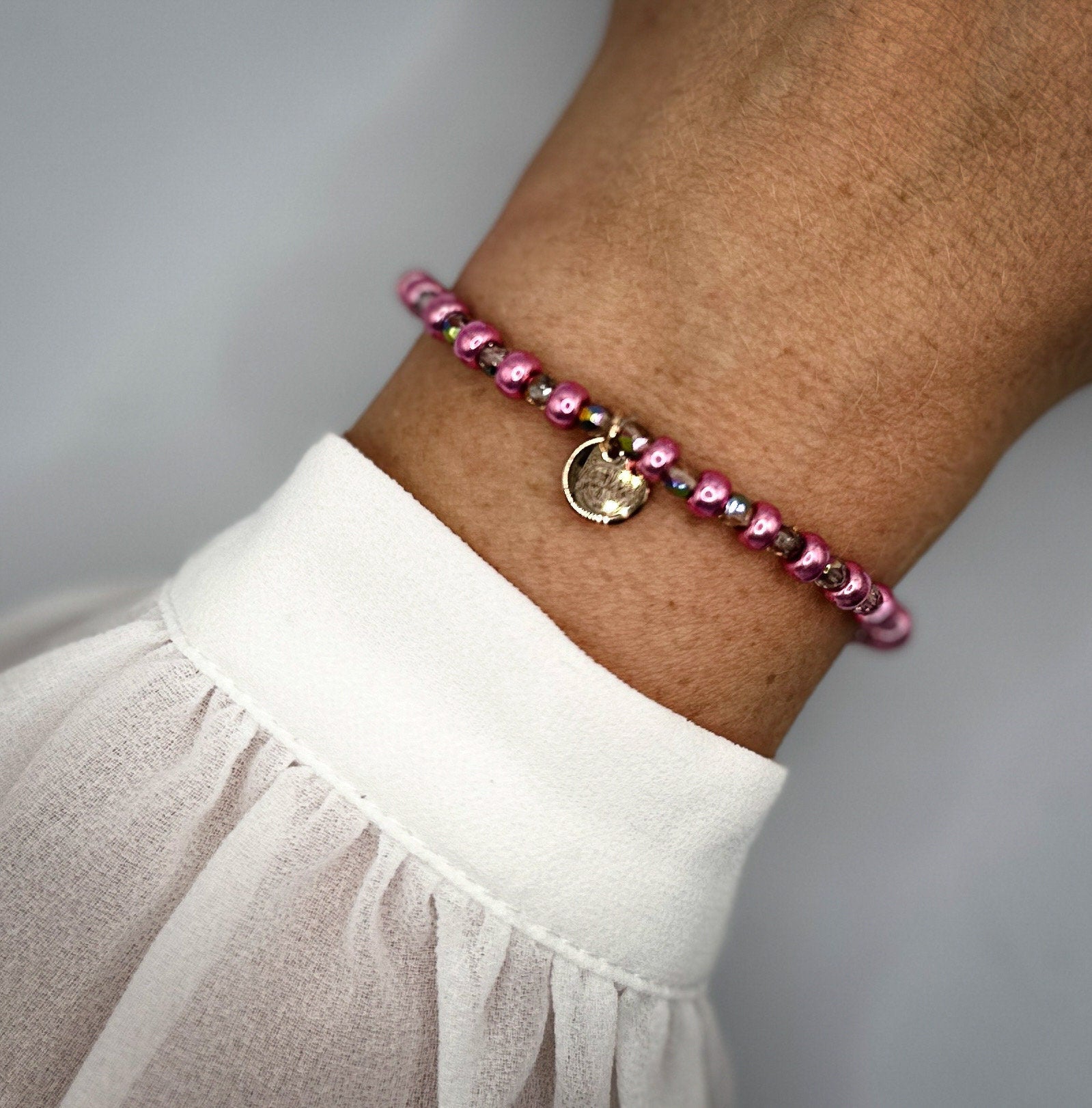 Armband aus Glasrocailles | Filigraner Sommerschmuck